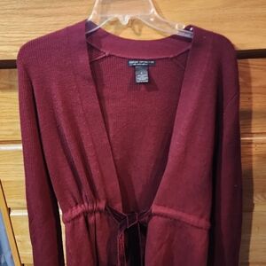 Sarah Spencer Deep Red Cardigan